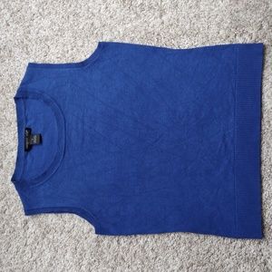 Blue sleeveless top